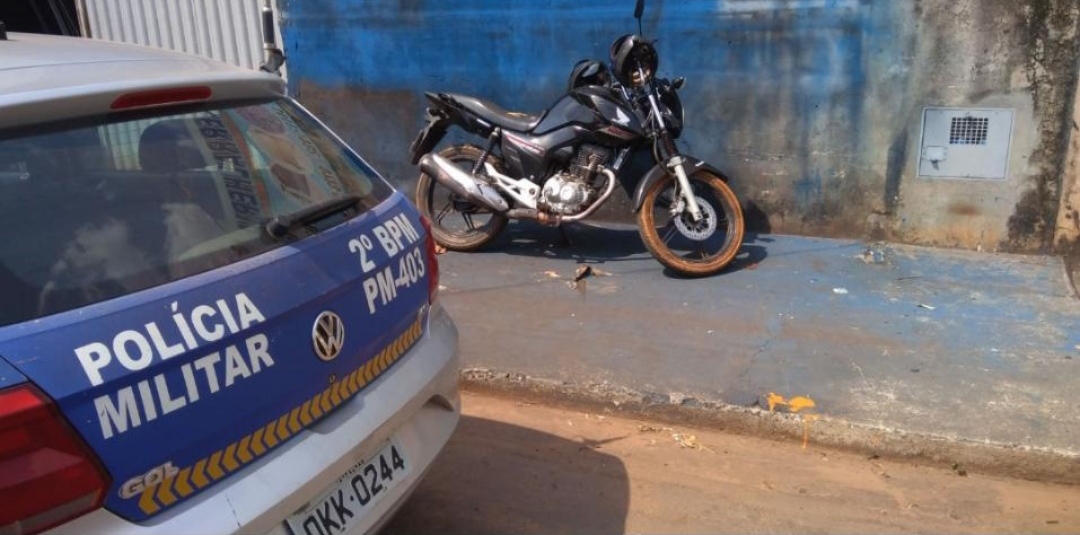 A motocicleta do empres&aacute;rio foi encontrada pela Pol&iacute;cia Militar abandonada em Aragua&iacute;na - Foto: Reprodu&ccedil;&atilde;o/Ag&ecirc;ncia Tocantins 