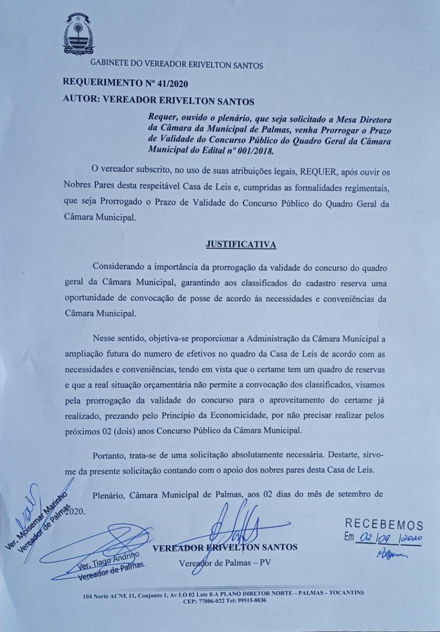 Requerimento aprovado por unanimidade - Foto: Divulga&ccedil;&atilde;o