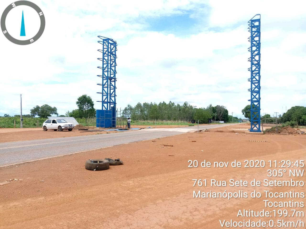 Monumento est&aacute; com a constru&ccedil;&atilde;o a todo vapor - Foto: Edsom Gilmar 