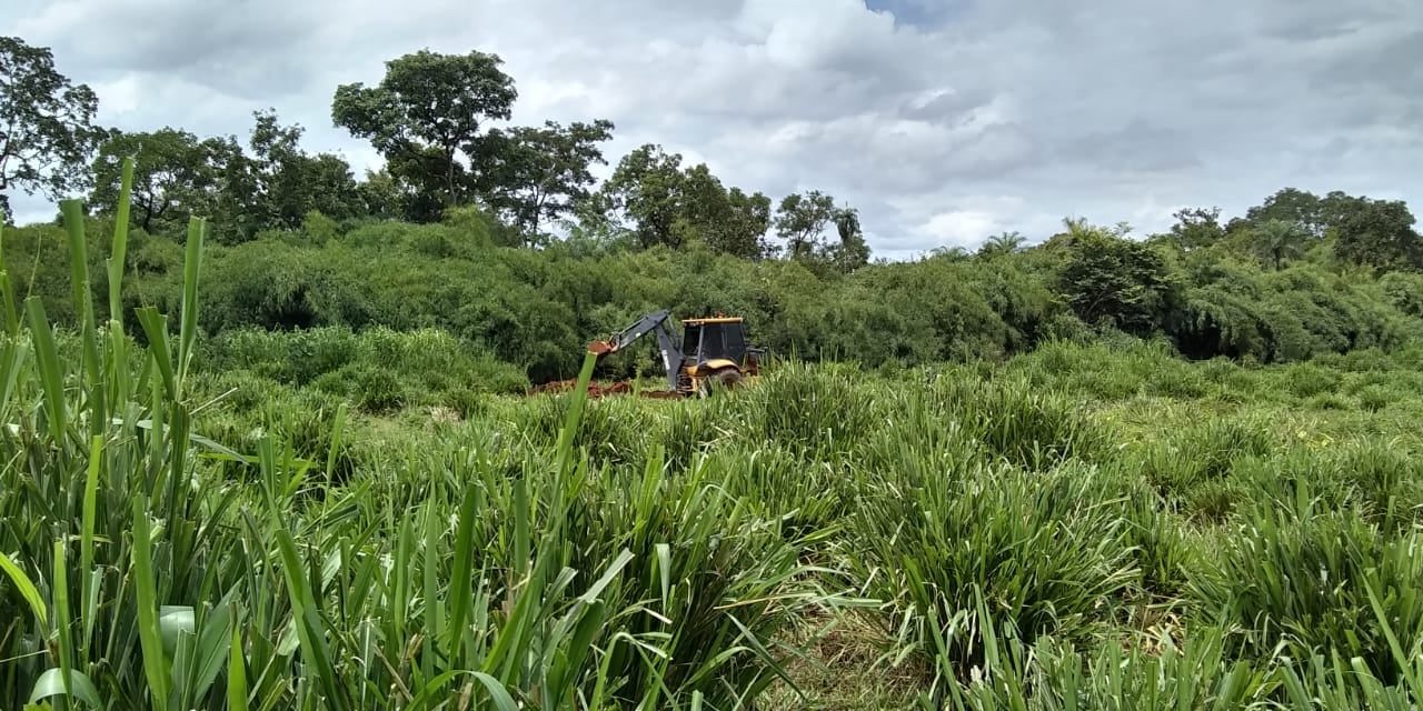Maquin&aacute;rio &eacute; visto em atividade na zona rural de Abreul&acirc;ndia - Foto: Divulga&ccedil;&atilde;o 