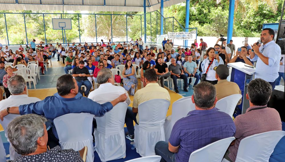Governador Wanderlei Barbosa destacou a qualidade das obras entregues para garantir ambientes prop&iacute;cios ao ensino e &agrave; aprendizagem &ndash; Foto de Esequias Ara&uacute;jo/ Governo do Tocantins