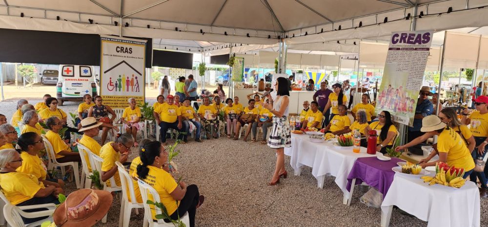 A delegada titular da 11&ordf; DEAMV de Arraias, Vanusa Regina de Carvalho, ministrou palestras com tem&aacute;tica de viol&ecirc;ncia dom&eacute;stica e familiar &ndash; Foto: Divulga&ccedil;&atilde;o /SSPTO