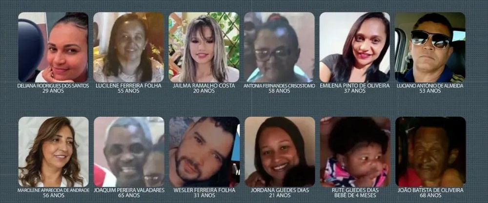 V&iacute;timas da colis&atilde;o entre van e caminh&atilde;o na TO-280 &mdash; Foto: Reprodu&ccedil;&atilde;o