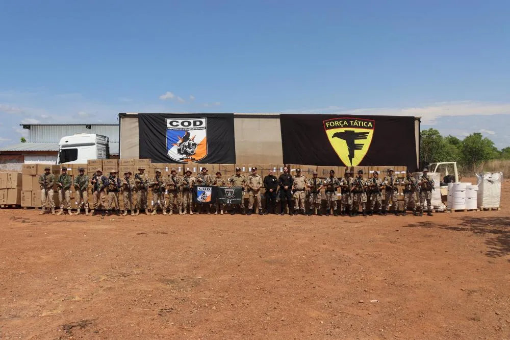 For&ccedil;a T&aacute;tica e o Comando de Opera&ccedil;&otilde;es de Divisas (COD) da PMTO em a&ccedil;&atilde;o - Foto: Felipe Cruz/Governo do Tocantins