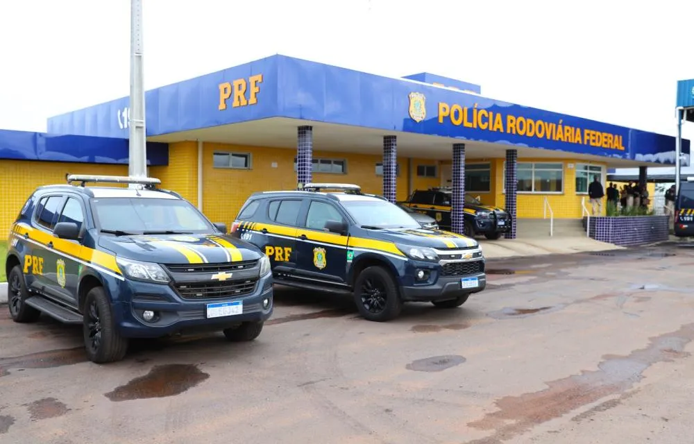 Posto de fiscaliza&ccedil;&atilde;o da Pol&iacute;cia Rodovi&aacute;ria Federal (PRF) na BR-153 em Aragua&iacute;na &ndash; Foto: Pedro dos Anjos 