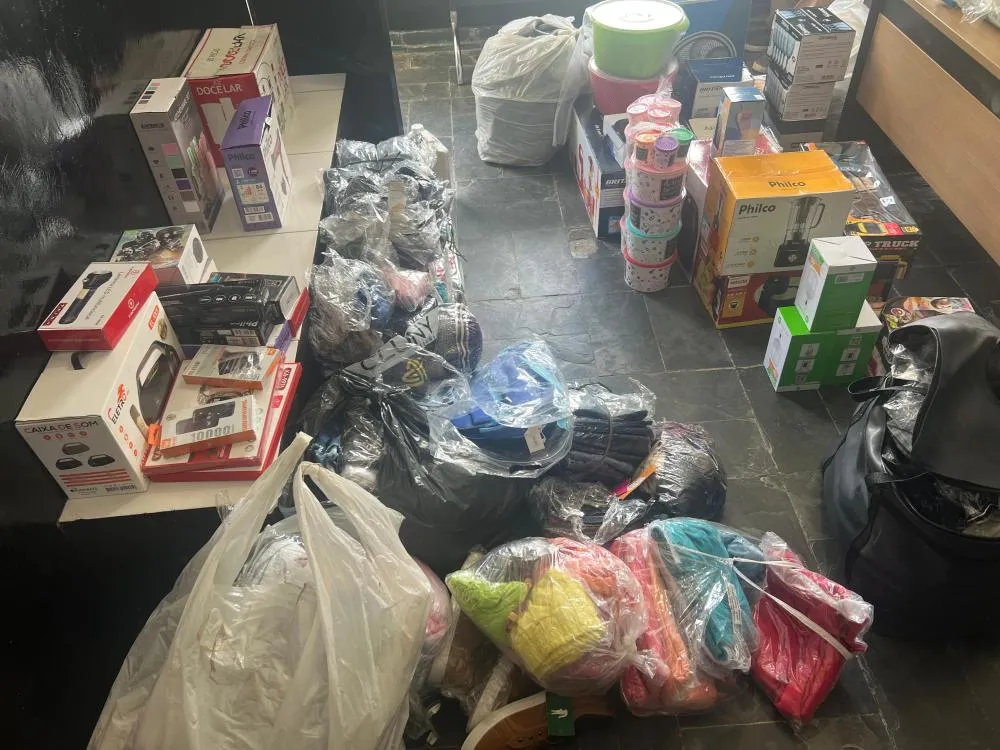 Mercadoria apreendida. - Ascom BPMRED