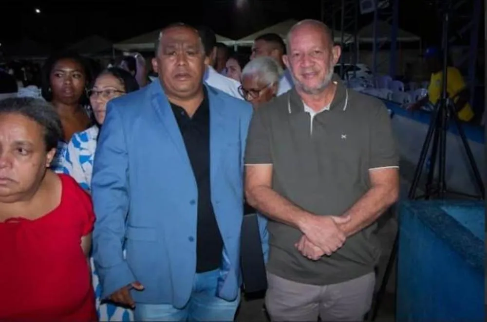 Presidente da C&acirc;mara Eli Pereira de Morais ao lado do vereador Marlucio Ramos &ndash; Foto: Divulga&ccedil;&atilde;o / Prefeitura Municipal 