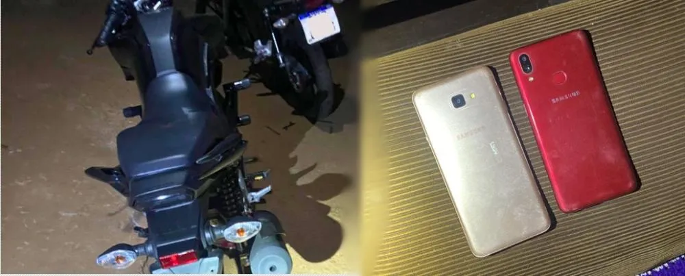 Motocicletas e celulares recuperados &ndash; Foto: Reprodu&ccedil;&atilde;o / Ag&ecirc;ncia Tocantins