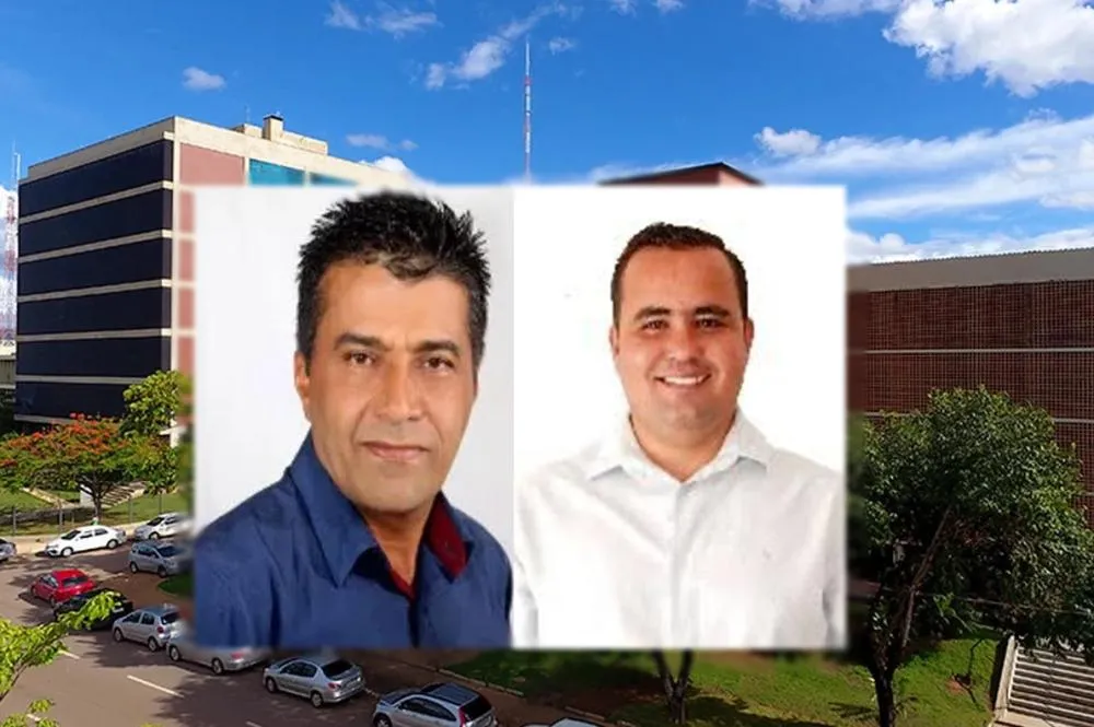 Ex-prefeito Lindolfo do Prado Neto e o ex-pregoeiro Warley Evangelista - Foto: Montagem / Agência Tocantins