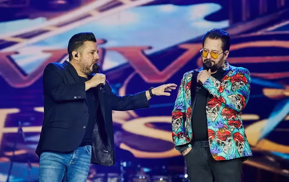 Dupla sertaneja Bruno & Marrone — Foto: Érico Andrade/g1