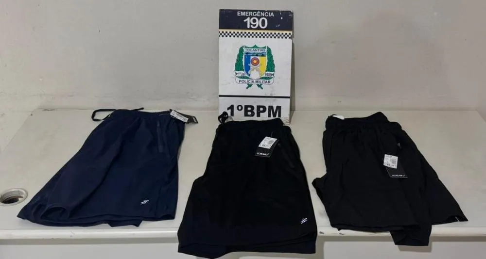 O indiv&iacute;duo foi preso ap&oacute;s furtar pe&ccedil;as de roupas avaliadas em R$ 400,00 &ndash; Foto: Allessandro Ferreira / Ag&ecirc;ncia Tocantins