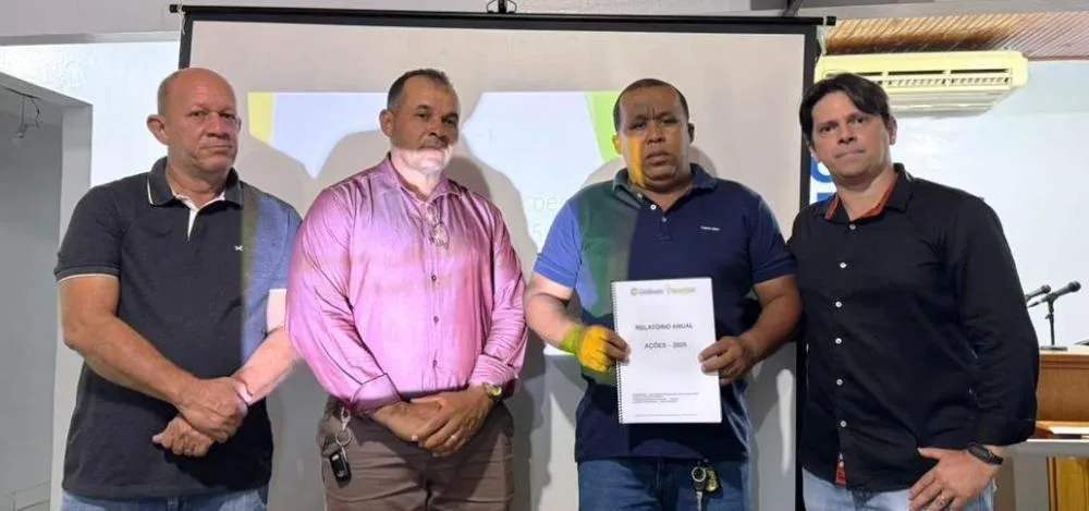 Vereadores Eli Pereira de Morais (Presidente), Marlucio da Silva Ramos, Adelicio Cavalcante e secret&aacute;rio Charles Marra &ndash; Foto: Divulga&ccedil;&atilde;o