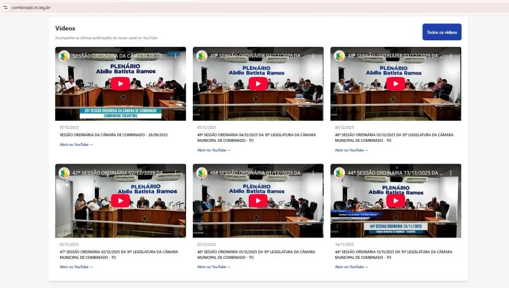 Transmiss&atilde;o ao vivo das sess&otilde;es &ndash; Foto: Reprodu&ccedil;&atilde;o