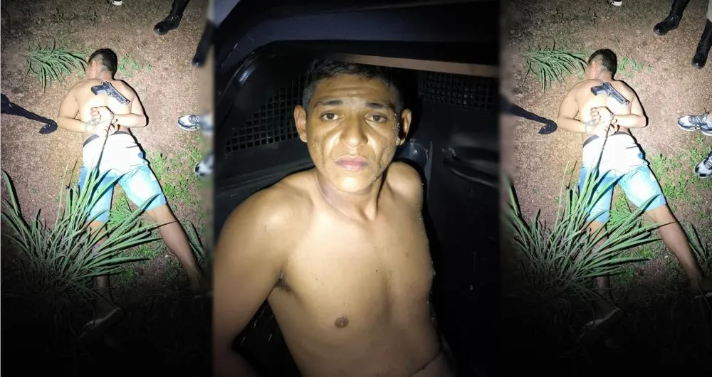 O suspeito foi detido e imobilizado pelo policial militar &agrave; paisana que passava pelo local no momento do roubo &ndash; Foto: Allessandro Ferreira / Ag&ecirc;ncia Tocantins