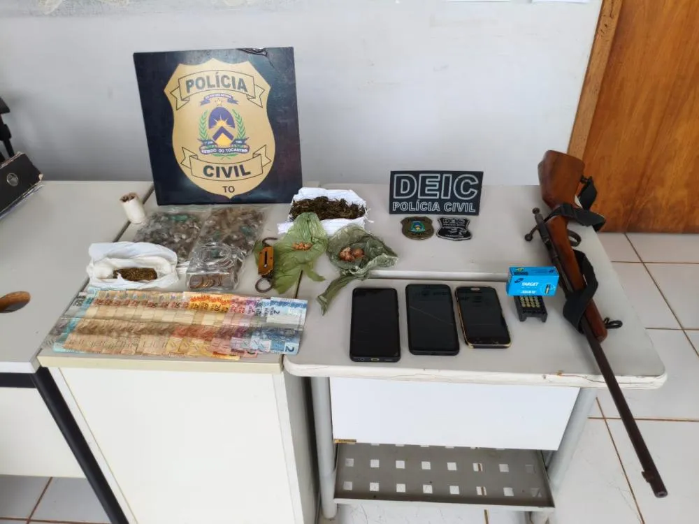Pol&iacute;cia Civil do Tocantins prende dois suspeitos durante opera&ccedil;&atilde;o contra o tr&aacute;fico em Recursol&acirc;ndia - Foto: Allessandro Ferreira / Ag&ecirc;ncia Tocantins