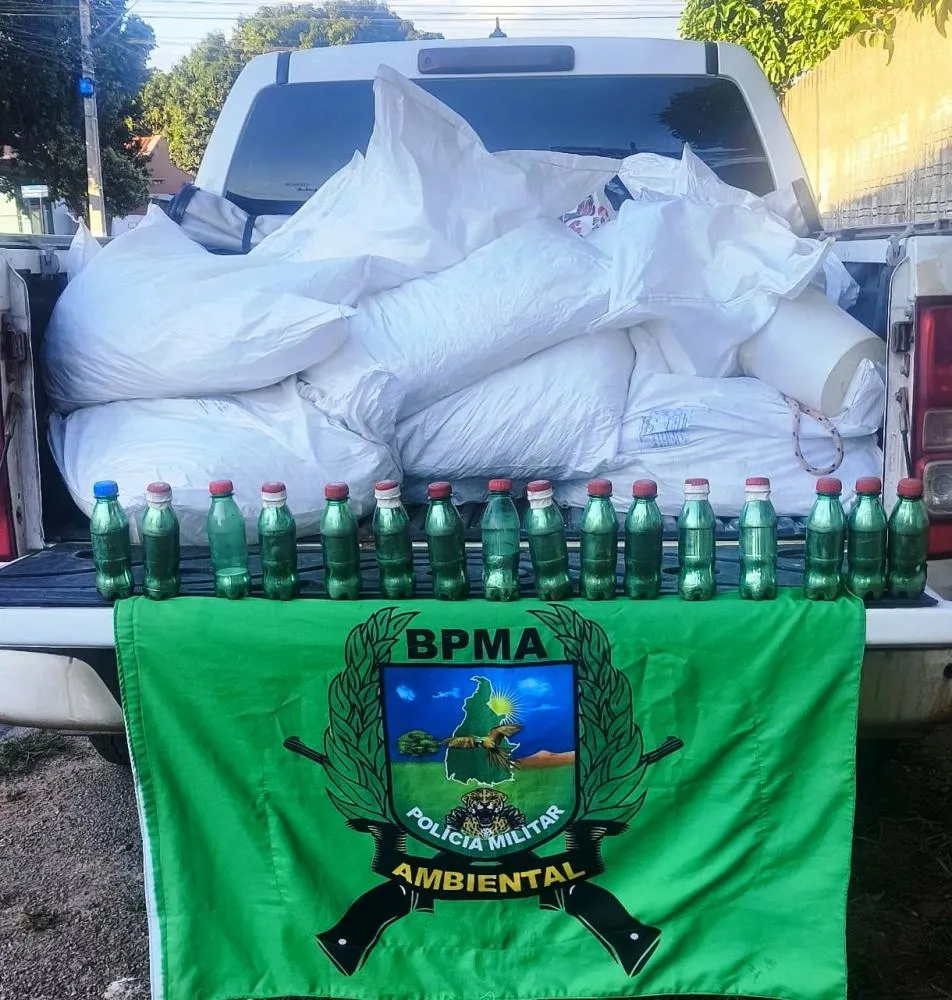 A imagem destaca parte dos materiais ilegais utilizados no garimpo clandestino, com &ecirc;nfase para o merc&uacute;rio e o cianeto &mdash; produtos extremamente nocivos ao meio ambiente e &agrave; sa&uacute;de humana. - Foto: Reprodu&ccedil;&atilde;o / Ag&ecirc;ncia Tocantins