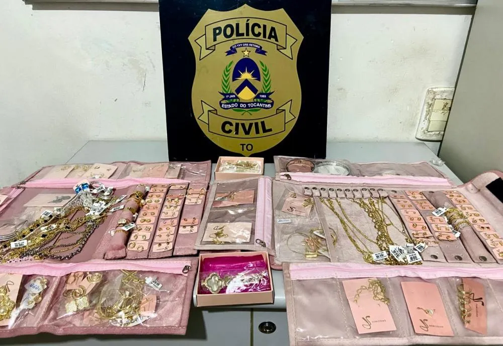 Semijoias, avaliadas em aproximadamente R$ 18,9 mil &ndash; Foto: Divulga&ccedil;&atilde;o