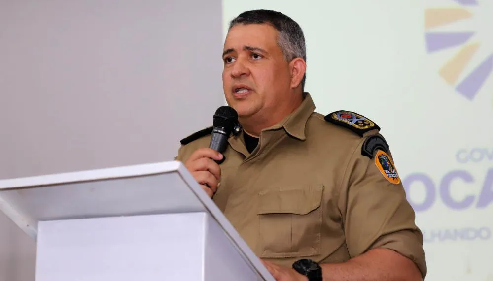 Comandante-geral da Pol&iacute;cia Militar do Tocantins, coronel Cl&aacute;udio Thomaz Co&ecirc;lho de Souza, ressalta que os novos equipamentos e a Sala de Situa&ccedil;&atilde;o modernizam a corpora&ccedil;&atilde;o e fortalecem a atua&ccedil;&atilde;o policial em todo o estado &ndash; Foto: Aldemar Ribeiro/Governo do Tocantins