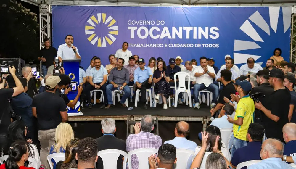 urante a solenidade, governador Wanderlei Barbosa destacou a import&acirc;ncia da obra para o desenvolvimento regional e para a melhoria da qualidade de vida da popula&ccedil;&atilde;o - Foto: Ademir dos Anjos/Governo do Tocantins