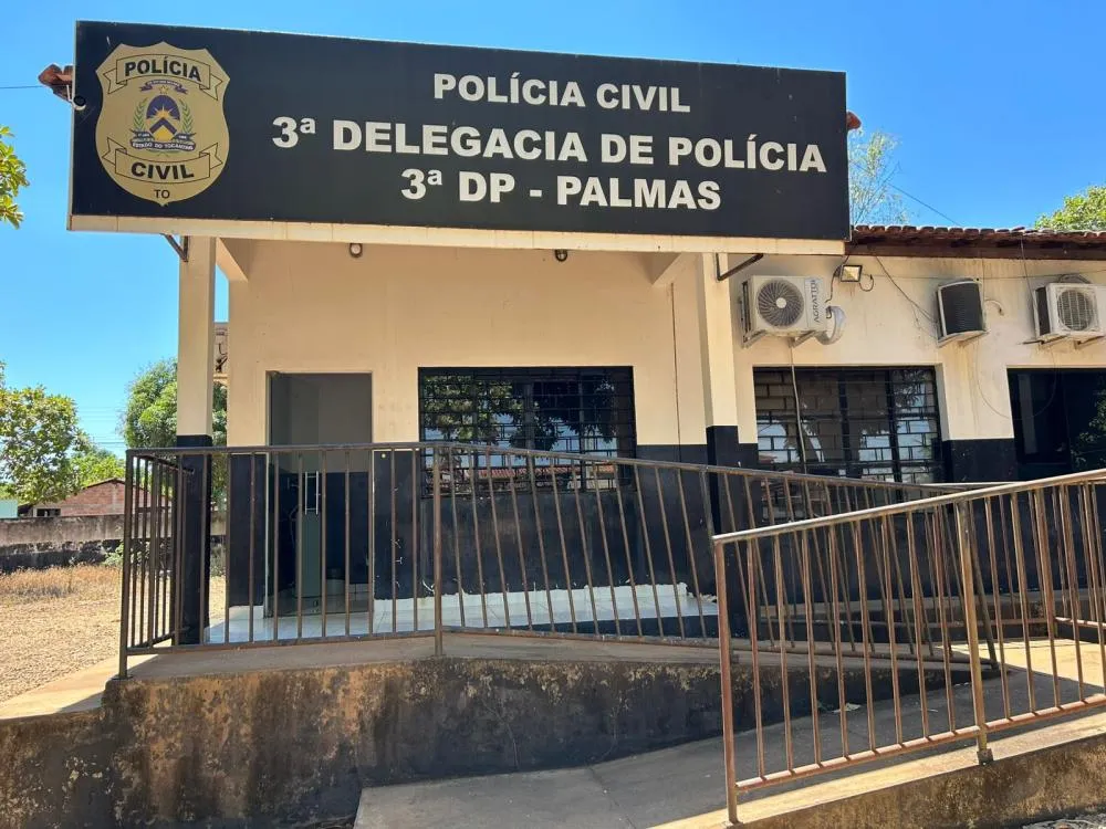 Sede da 3º Delegacia da Polícia Civil, na região norte de Palmas - Foto: Divulgação / SSPTO 
