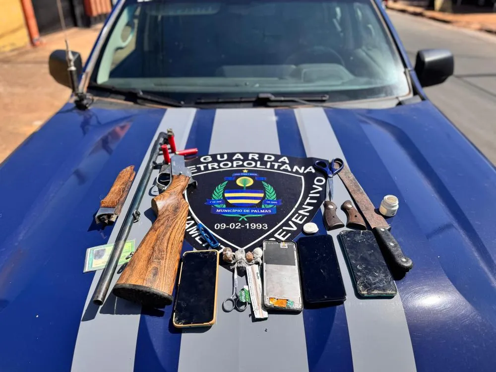 A ocorrência foi registrada pela GMP e os materiais apreendidos ficaram à disposição da Polícia Civil. - Foto: Allessandro Ferreira / Agência Tocantins