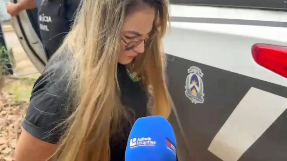 Mara Jane Nascimento Ferreira, de 33 anos, é acusada de ter mandado matar seu próprio marido em Curuçá, estado do Pará – Foto: Allessandro Ferreira / Agência Tocantins