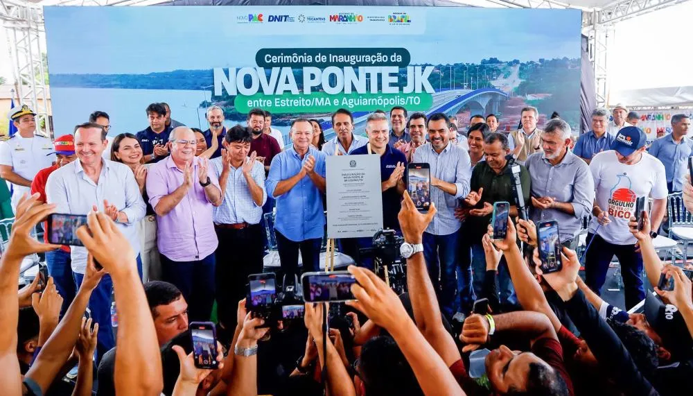 Nova ponte JK é entregue e marca retomada da integração entre Tocantins e Maranhão