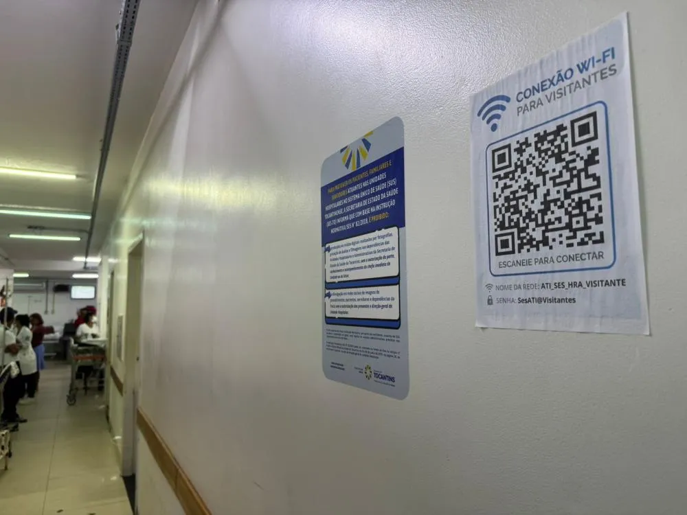 A iniciativa beneficia pacientes e servidores da unidade - Foto: Gláucia Mendes/Governo do Tocantins 