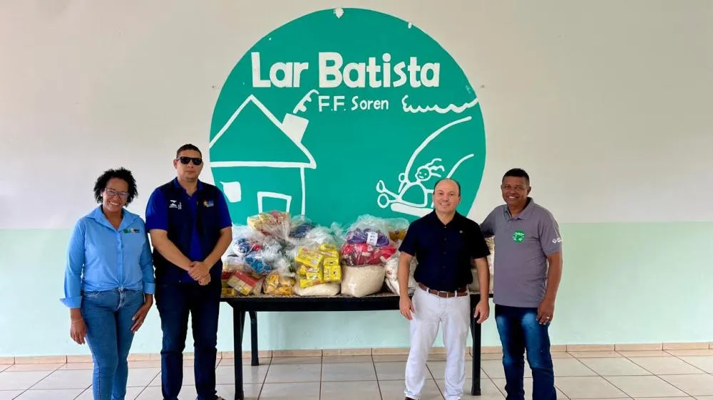 Mais de 329 quilos em mercadoria dos gêneros alimentícios oriundas das operações rotineiras foram entregues para o Lar Batista FFSoren - Foto: Brenda Ramos/Governo do Tocantins