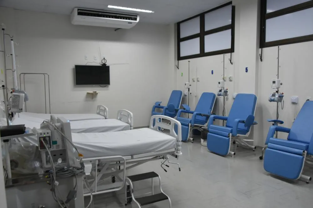 O novo espaço moderno e amplo para melhor atender os pacientes. - Foto: Luciana Barros