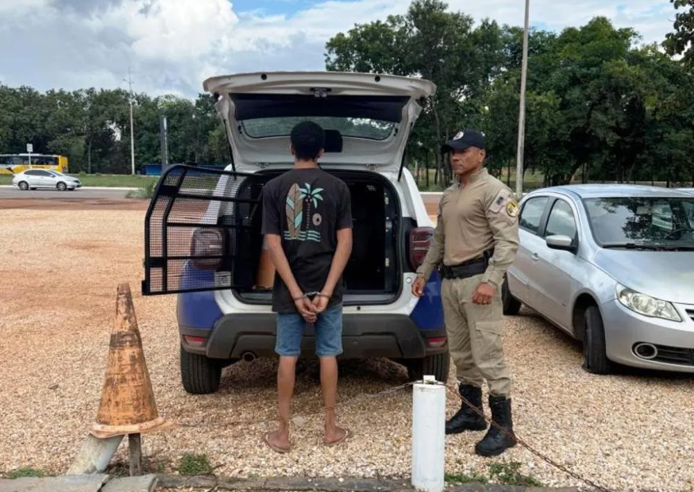 Foragido da Justiça com extensa ficha criminal é preso pela Polícia Militar em Aparecida do Rio Negro - Foto: Allessandro Ferreira / Agência Tocantins