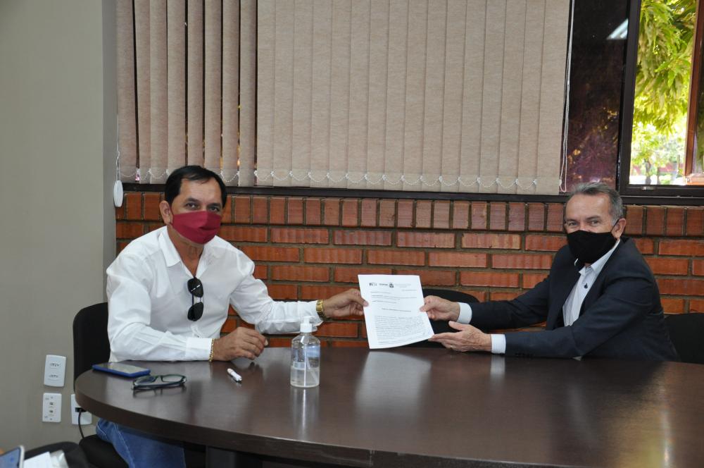 Prefeito Wagner Nepomuceno e Presidente Edson Cabral, respectivamente - Ravena Santiago/Governo do Tocantins