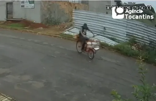 Homem invade obra no centro de Palmas e furta ferramentas; imagens flagram ação