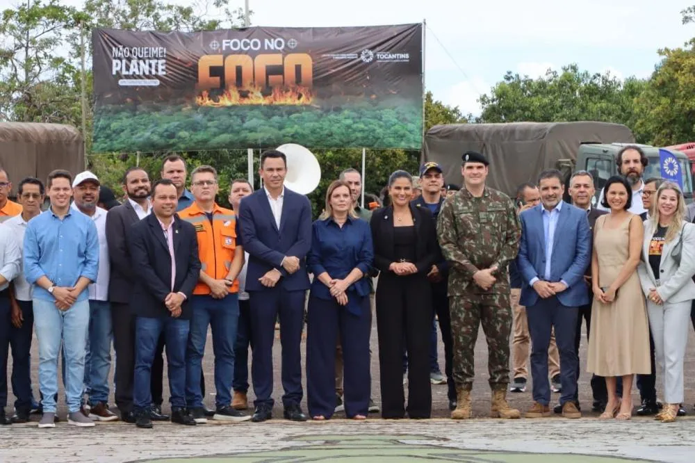 Lançamento da sétima edição do Foco no Fogo reúne autoridades civis e militares. - Foto: Mazim Aguiar