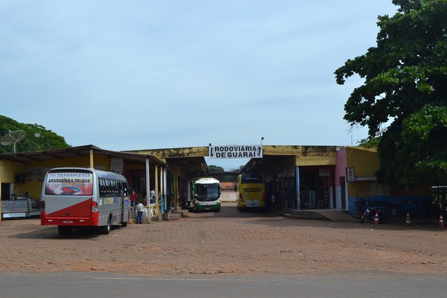 Acidente foi em frente a Rodoviária de Guaraí — Foto: Divulgação/Prefeitura de Guaraí