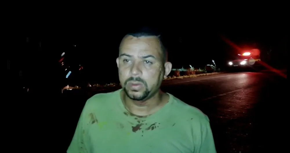 O autônomo Johnatan Tavares relatou como o acidente aconteceu – Foto: Reprodução / Agência Tocantins
