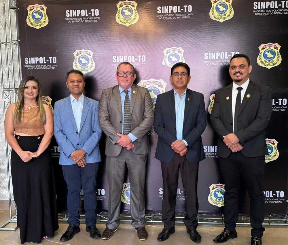 Deputado Moisemar Marinho prestigia posse da nova diretoria do SINPOL-TO e reforça compromisso com a segurança pública