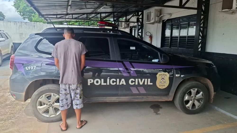 Homem apontado como autor de feminicídio tentado é preso pela Polícia Civil em Miracema. - Foto: Divulgação PCTO 