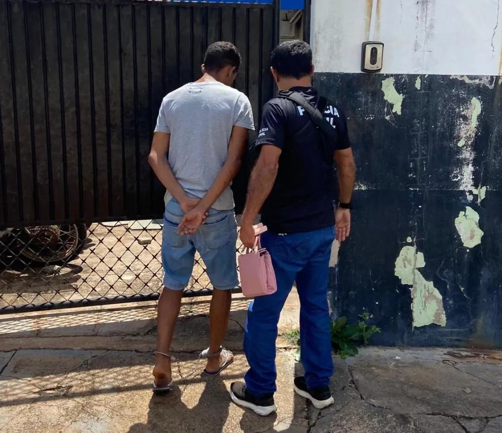 Suspeito de cometer uma série de furtos no município de Guaraí – Foto: Divulgação