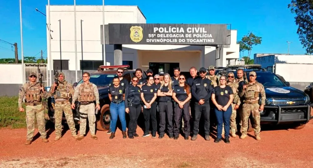 Polícia Civil cumpre mandados durante operação contra fraudes em Divinópolis do Tocantins - Foto: Divulgação
