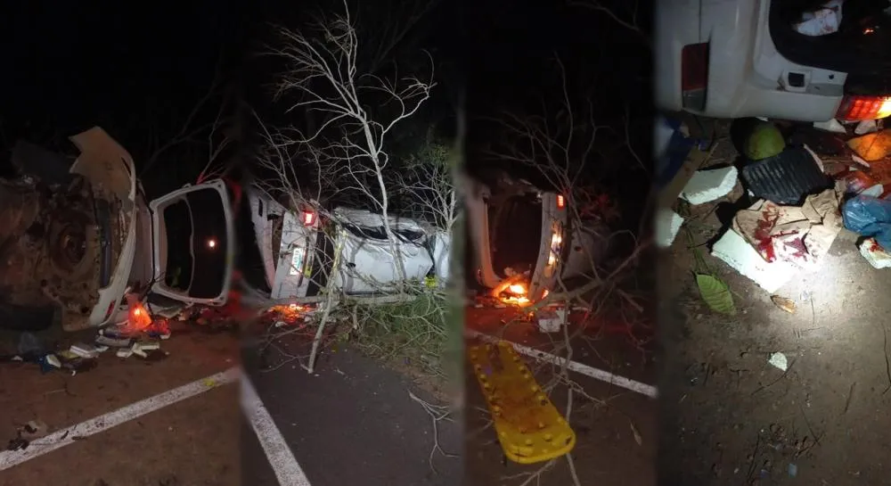 Ato heroico: policiais salvam vítimas de carro em chamas após acidente grave no Tocantins - Foto: Reprodução / Agência Tocantins 