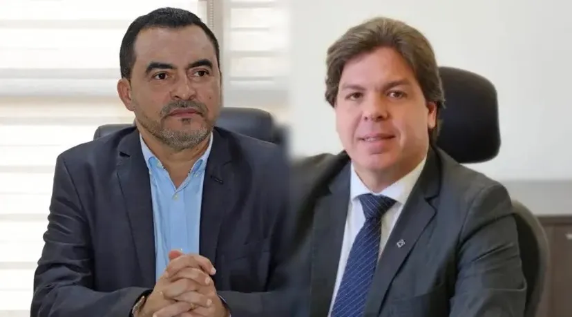 Ministro Frederico de Siqueira Filho e o governador do Tocantins, Wanderlei Barbosa – Foto: Montagem: Agência Tocantins 