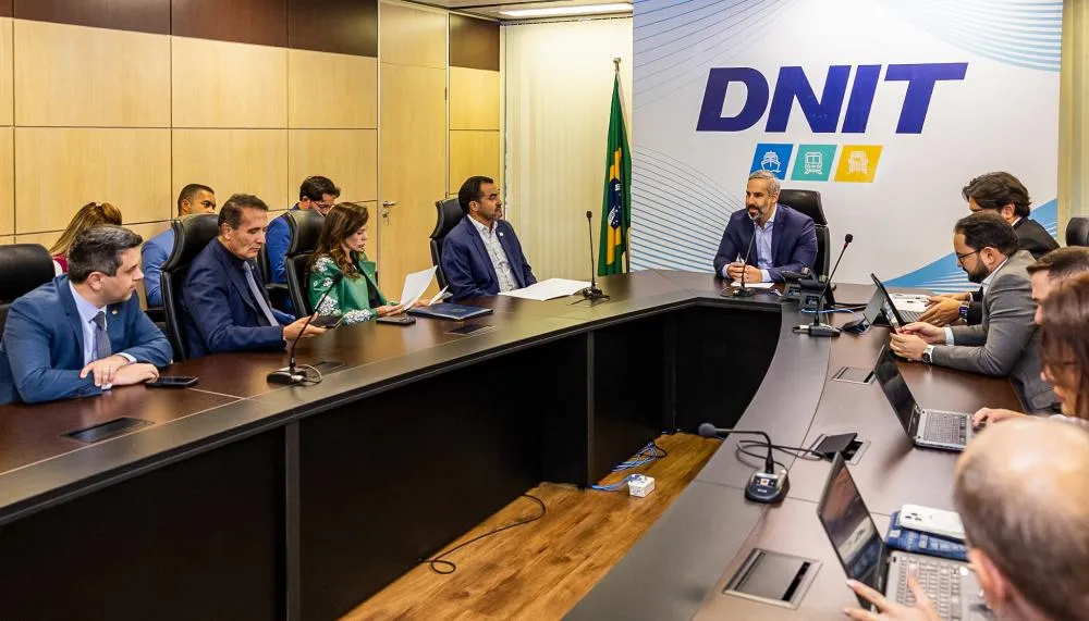 Governador Wanderlei Barbosa, acompanhado da bancada federal, participou de reuniões no Dnit para buscar soluções rápidas que garantam trafegabilidade, apoio às rotas alternativas e melhores condições para o escoamento da produção – Foto: Vinícius Santa R