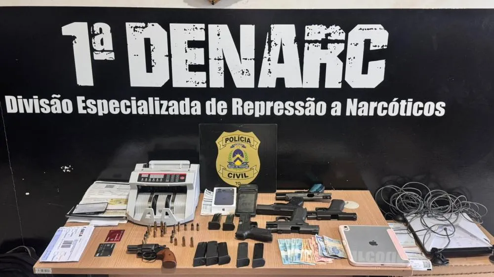 Operação Nocaute desarticula grupo de tráfico e bloqueia mais de R$ 1,7 milhão no Tocantins