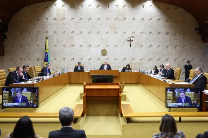 Plenário do STF durante sessão de julgamento — Foto: Andressa Anholete