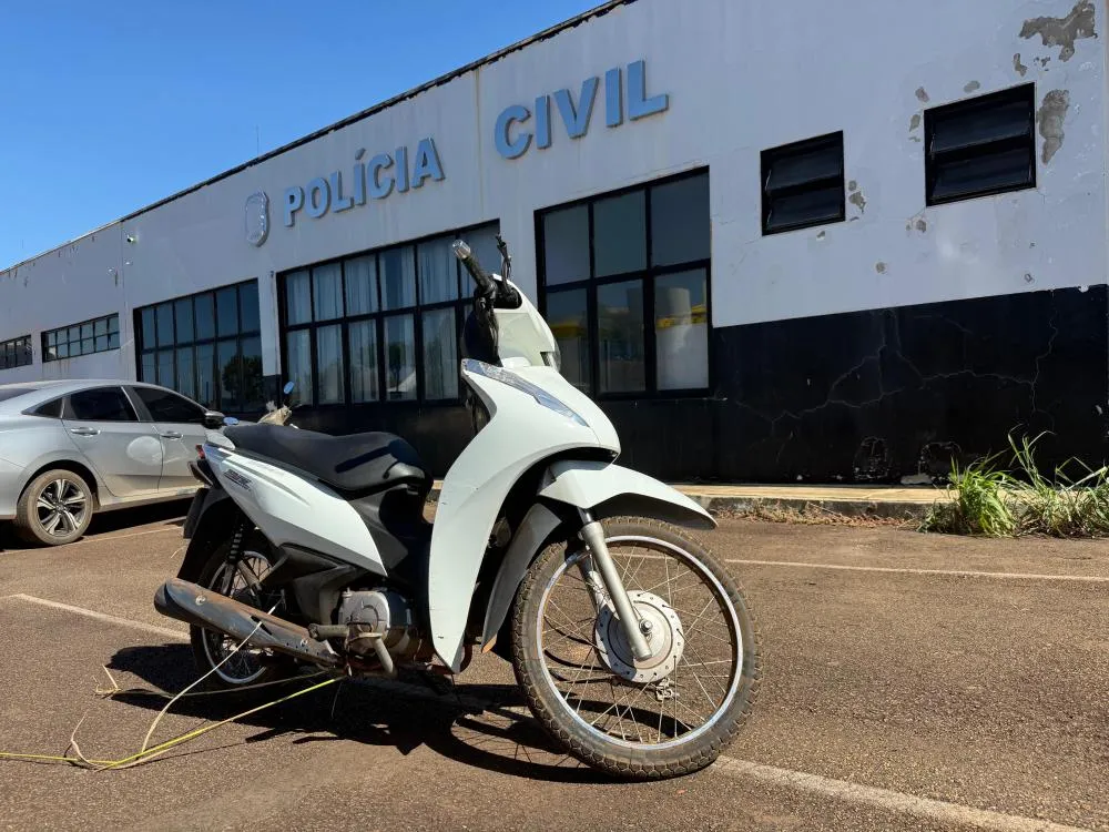 Motocicleta foi recuperada em perfeito estado e será restituída ao legítimo proprietário - Foto: Divulgação / SSPTO