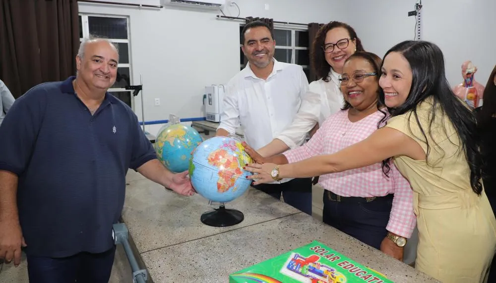 Governador Wanderlei Barbosa inaugura reforma da Escola Estadual Joaquim Francisco de Azevedo, em Taipas - Foto: Adilvan Nogueira/Governo do Tocantins