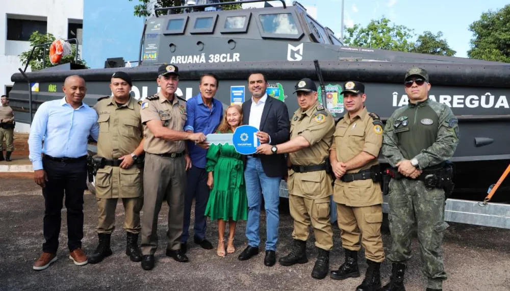 Governador Wanderlei Barbosa entrega equipamentos e inaugura Sala de Situação da Polícia Militar com investimento de R$ 23,6 milhões para fortalecer a segurança pública do estado – Foto: Aldemar Ribeiro/Governo do Tocantins