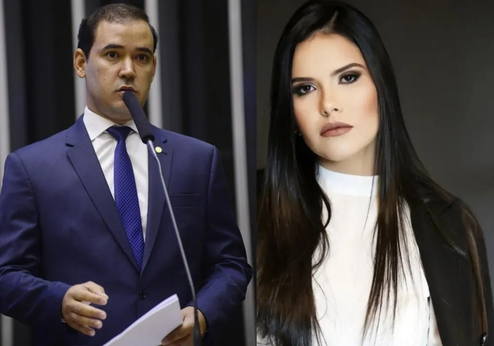 Deputado federal e pré-candidato ao governo do Tocantins, Vicentinho Júnior (PSDB) e a jornalista Verônica Veríssimo Bolzan - Foto: Reprodução