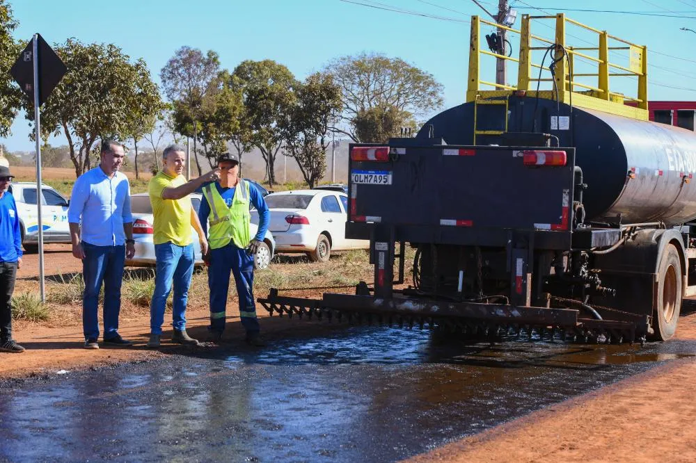 O prefeito destacou a agilidade dos trabalhos e a importância da intervenção para a melhoria da mobilidade urbana da Capital. – Foto: Mariana Di Pietro